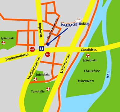 Lageplan Kindergarten Isar-Rasselbande